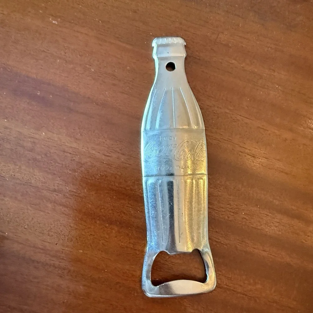 Vintage Coca-Cola Bottle Openers Lot of 2 Wall Mount Cast Metal, 5